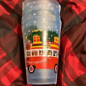 Set of 6 Christmas Dogs Glasses